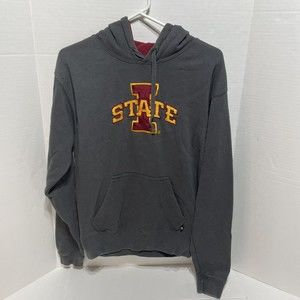 Iowa State Cyclones Hoodie Sweatshirt, Size Small, Grey, J America Sportswear,